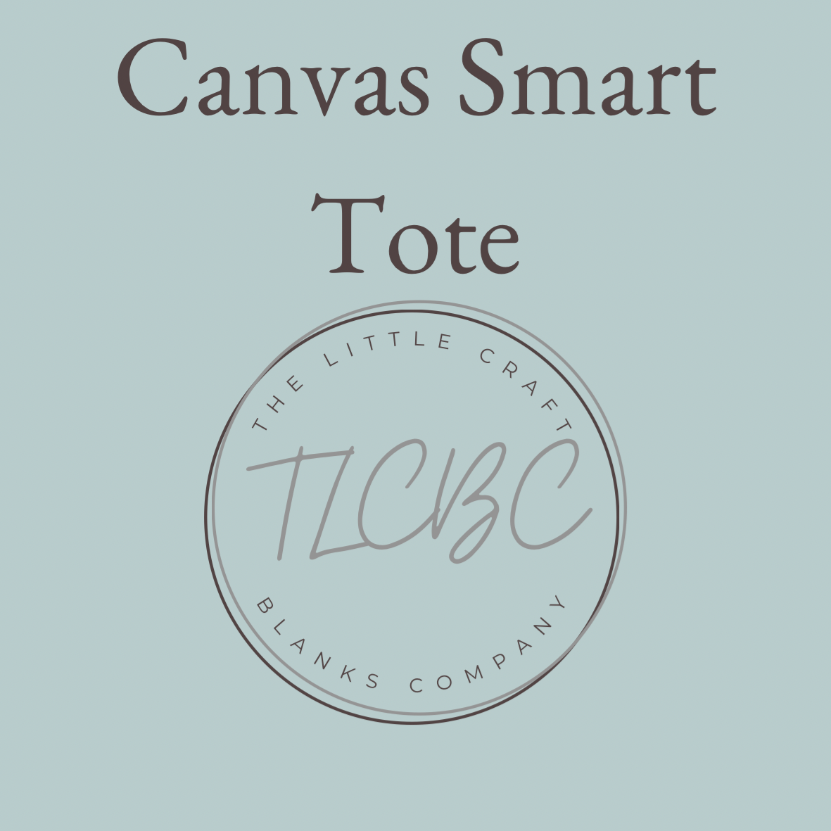 Canvas Smart Tote - Brown