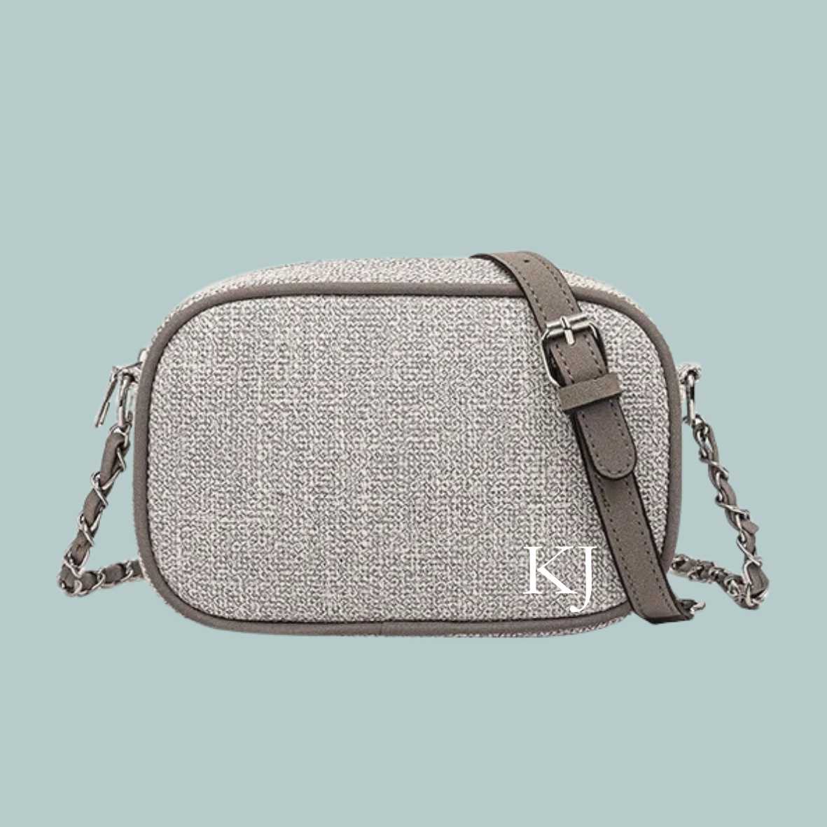 Canvas Shoulder Bag - Grey