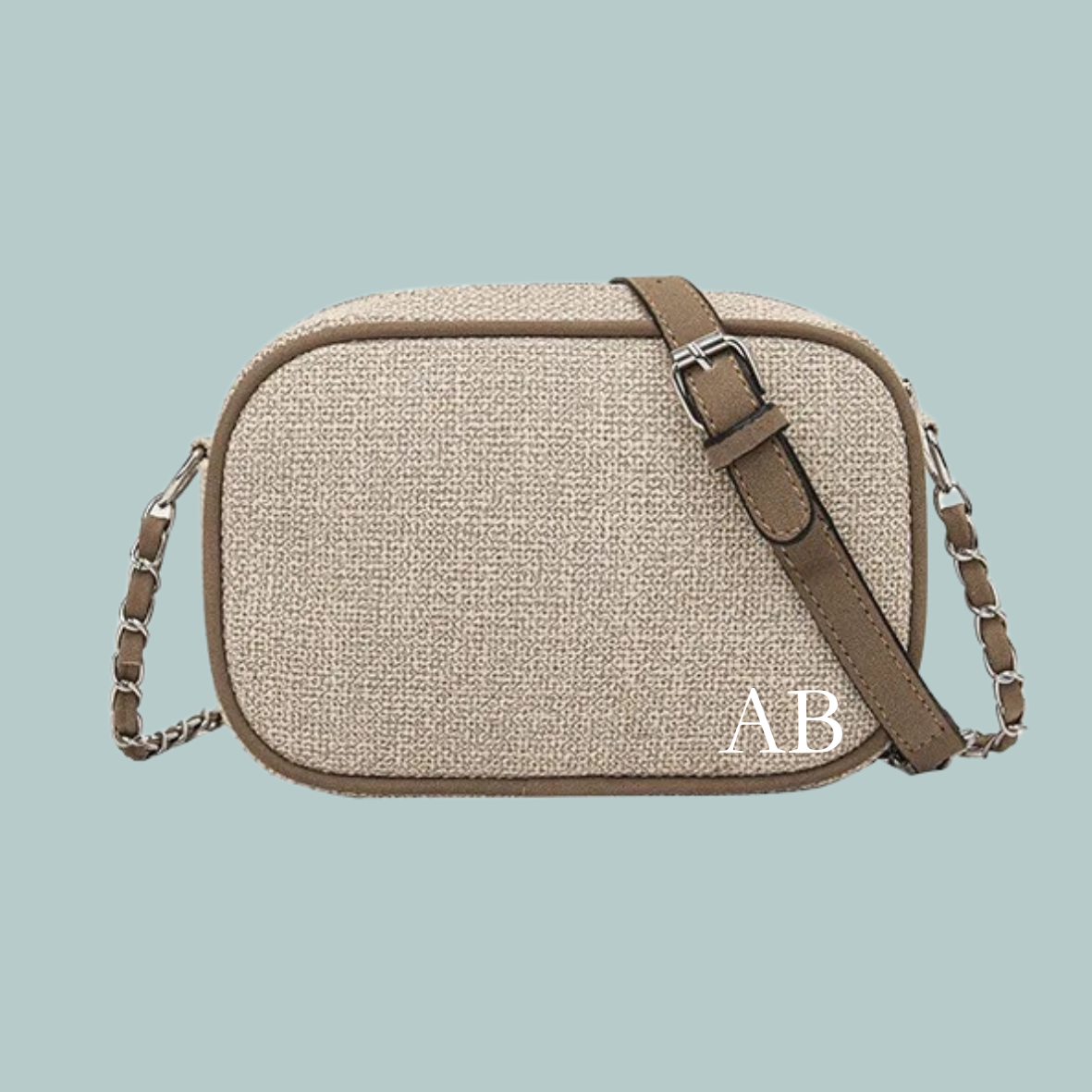 Canvas Shoulder Bag - Beige