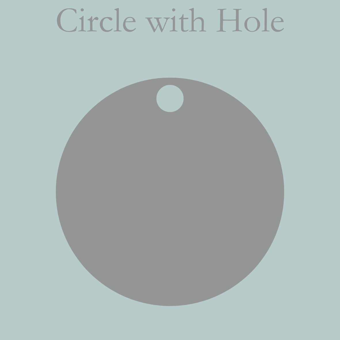 Acrylic Craft Blank - Clear Circle with Hole