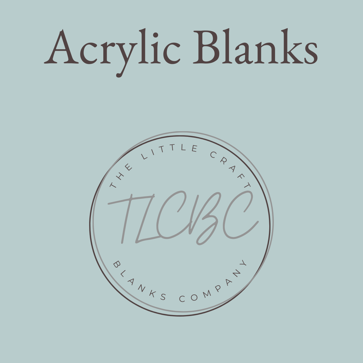 Acrylic Craft Blank - Clear Rounded Rectangle with Hole