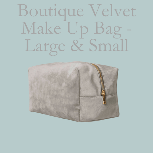 Boutique Velvet Make Up Bag  - Large & Small